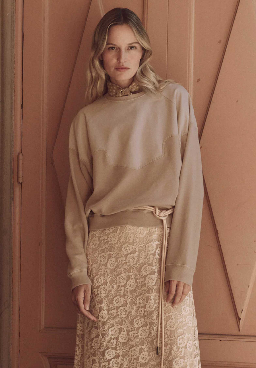 Sweatshirt Western Slouch Dusty-Pink