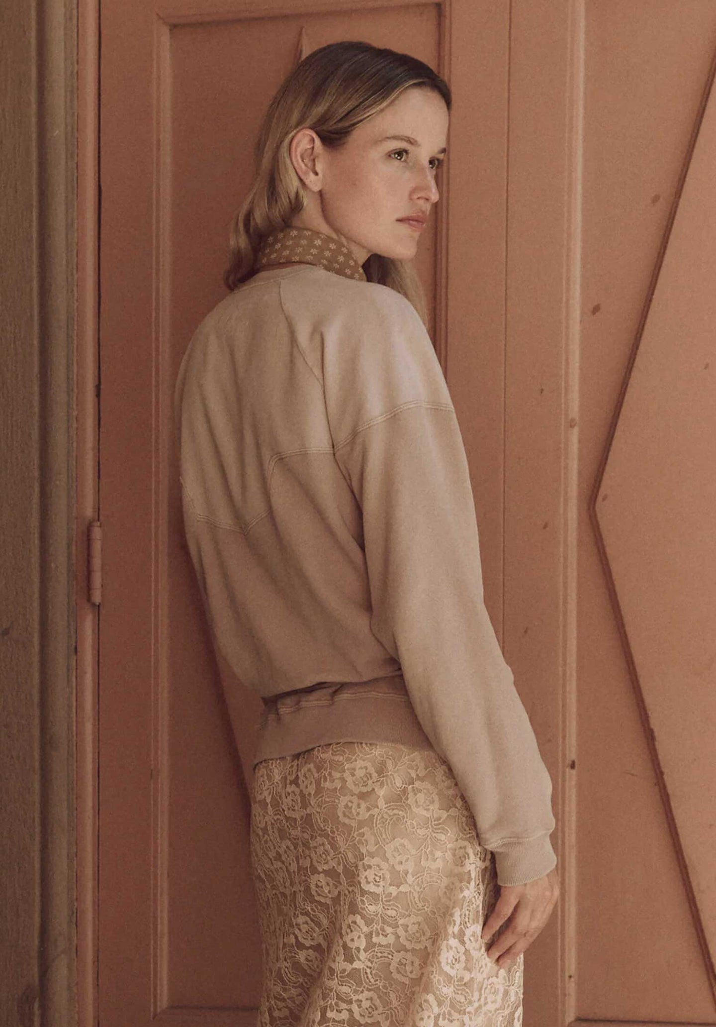 Sweatshirt Western Slouch Dusty-Pink