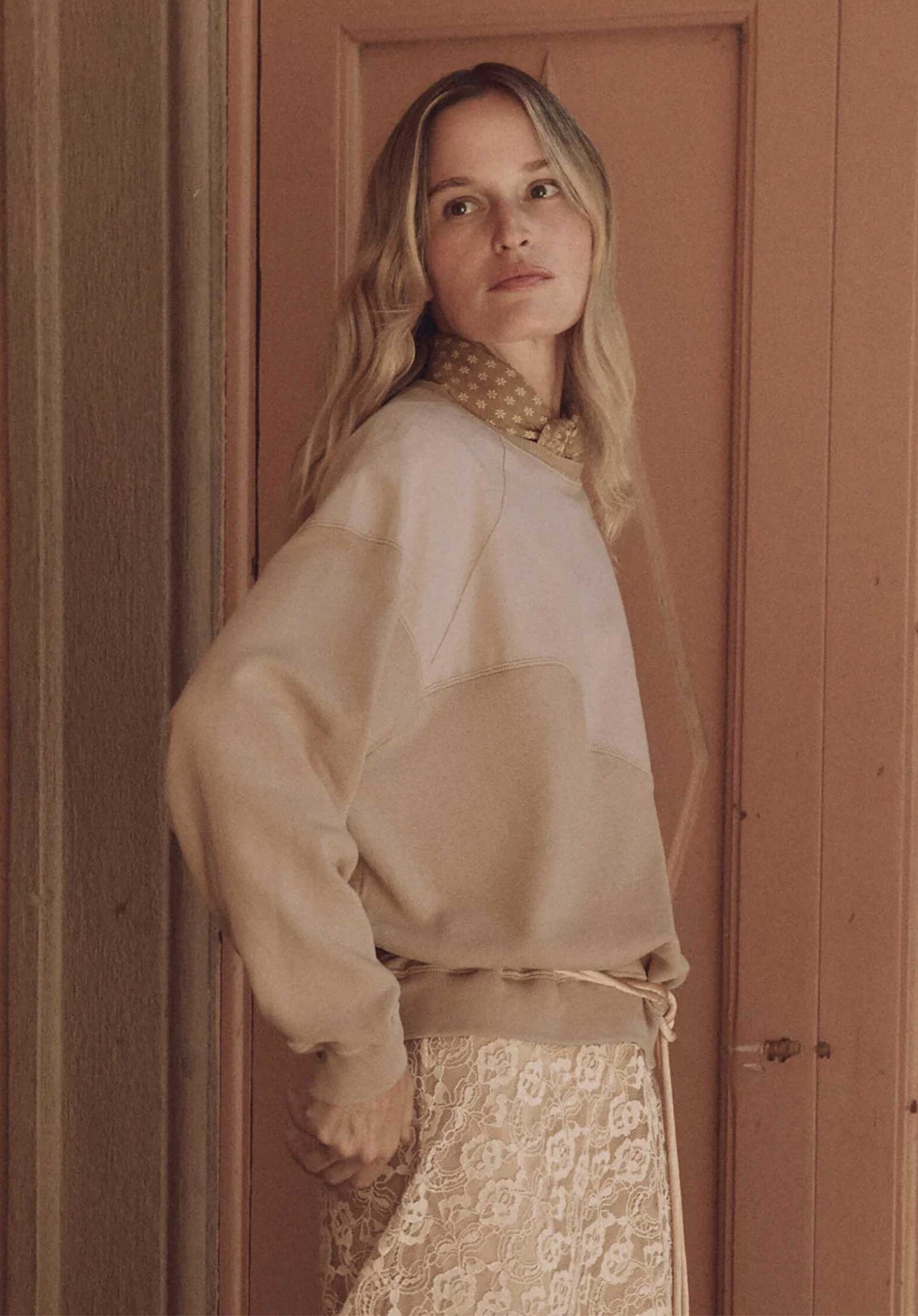 Sweatshirt Western Slouch Dusty-Pink