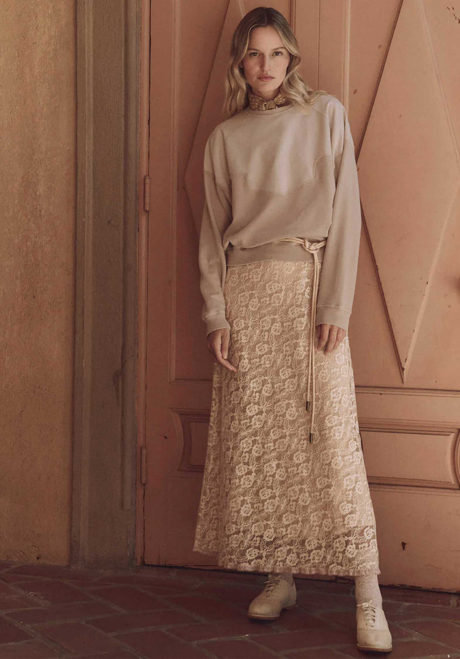 Sweatshirt Western Slouch Dusty-Pink