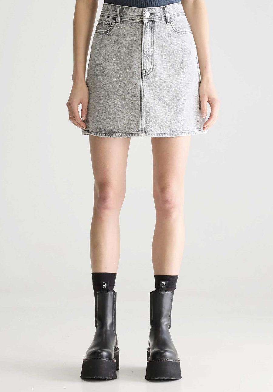 Denim Skirt Pipa51 D0521 Used-Grey