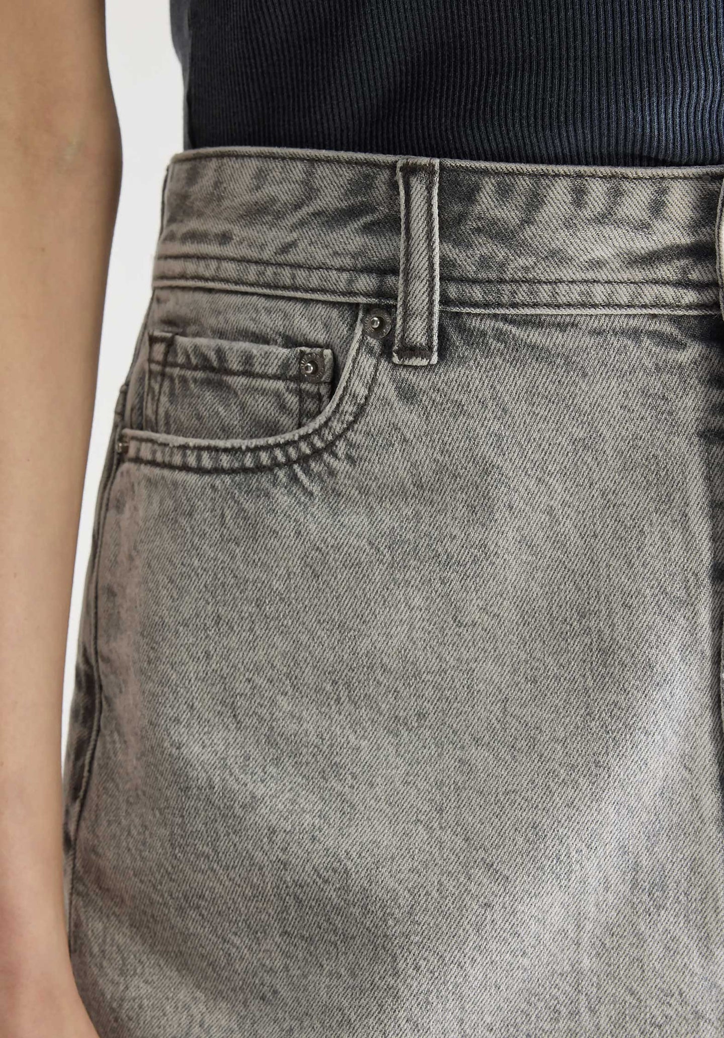 Denim Skirt Pipa51 D0521 Used-Grey