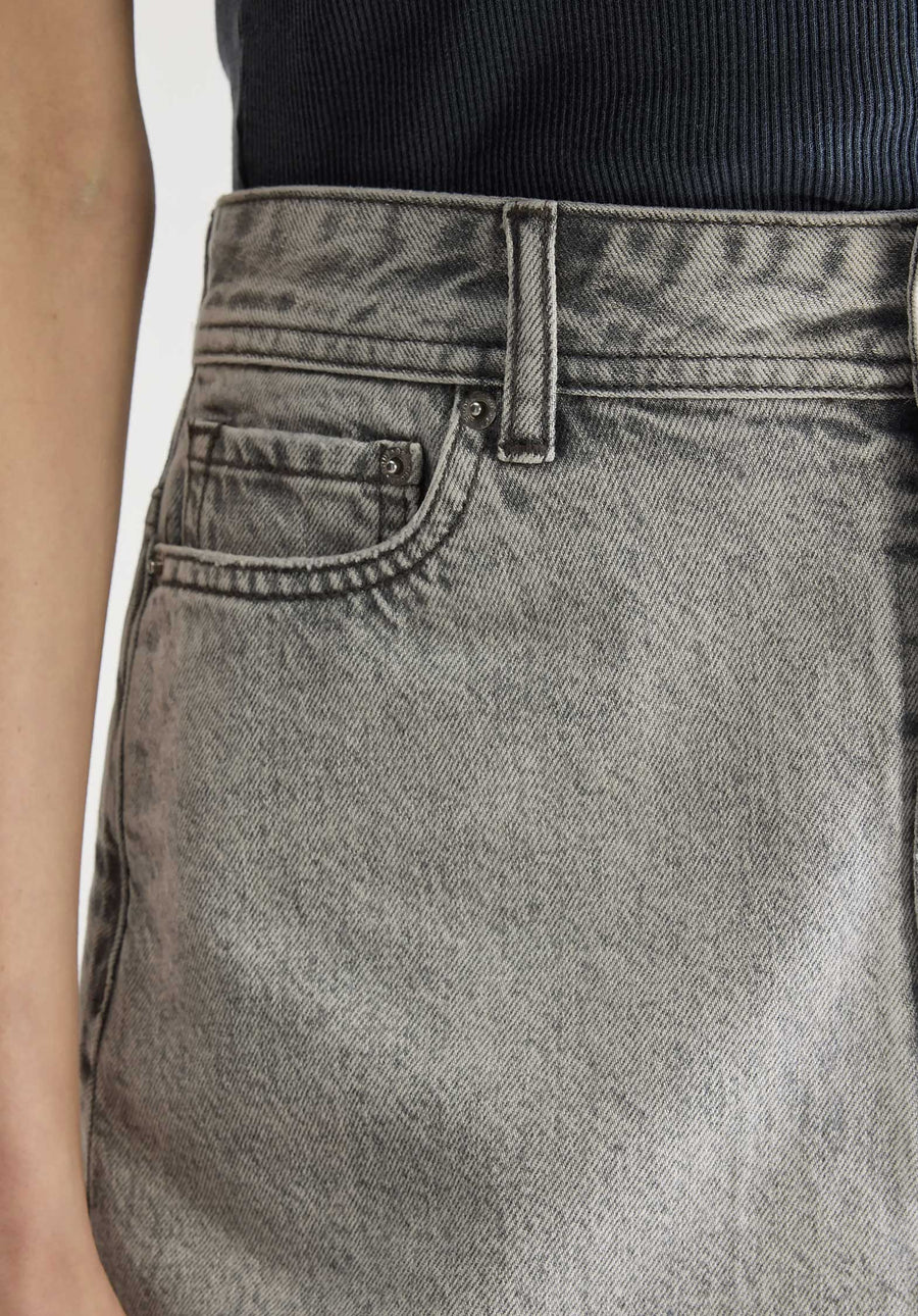 Denim Skirt Pipa51 D0521 Used-Grey