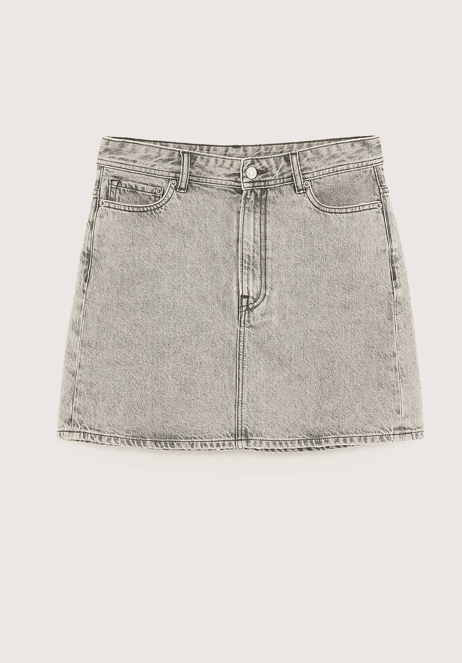 Denim Skirt Pipa51 D0521 Used-Grey