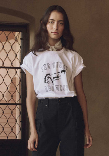 Tshirt The Boxy Crew T-White-Bronco