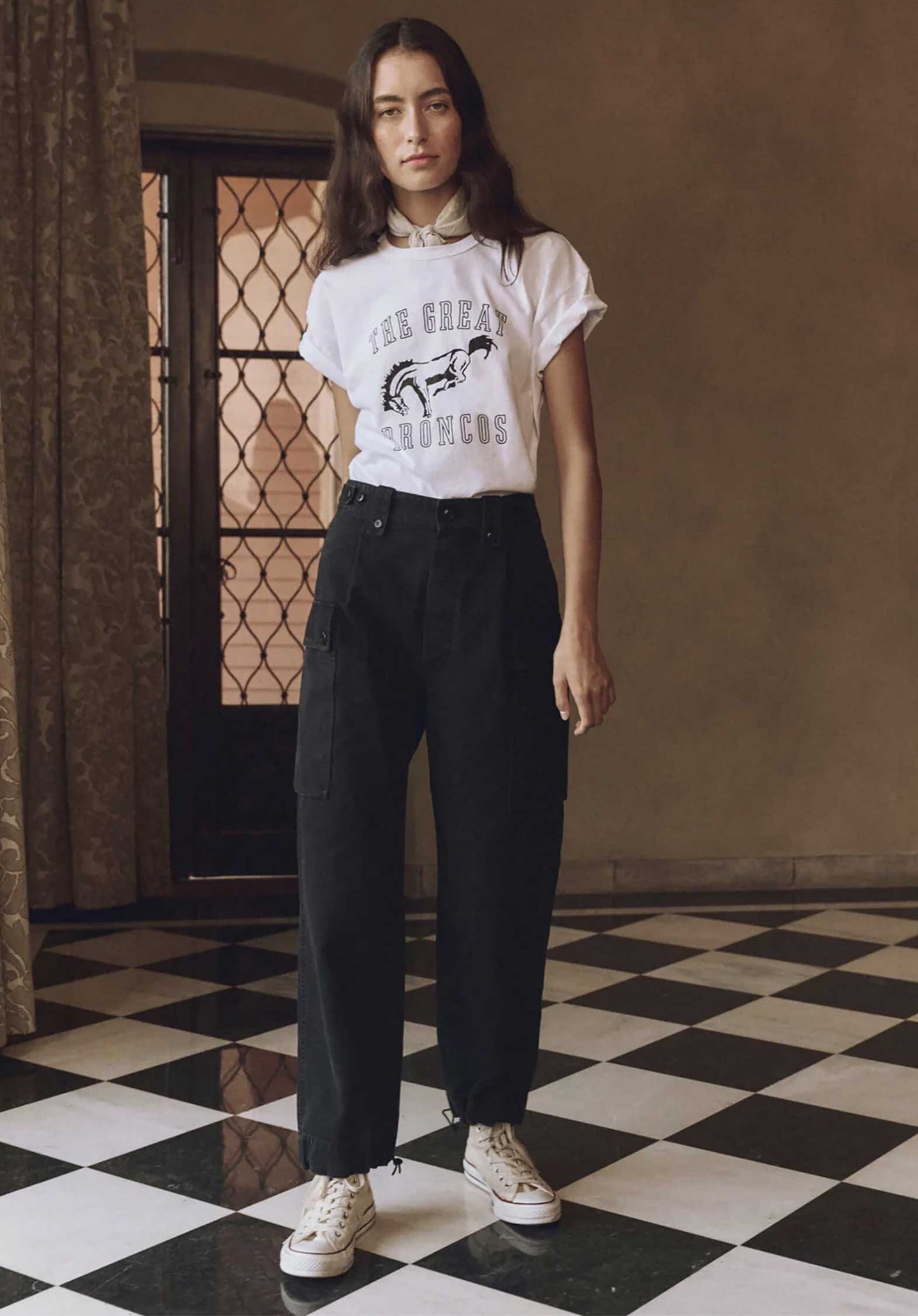 Tshirt The Boxy Crew T-White-Bronco