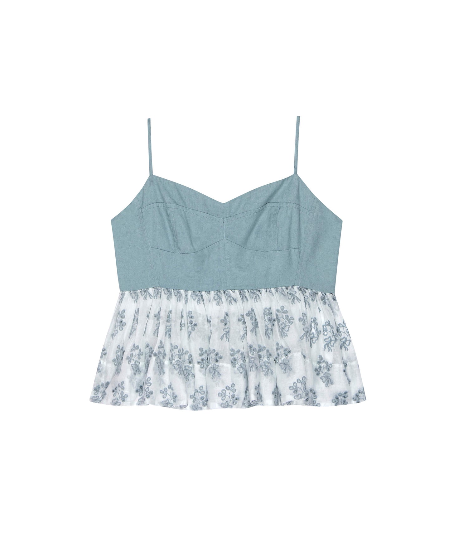 Tank The Camelia Top Crystal-Blue