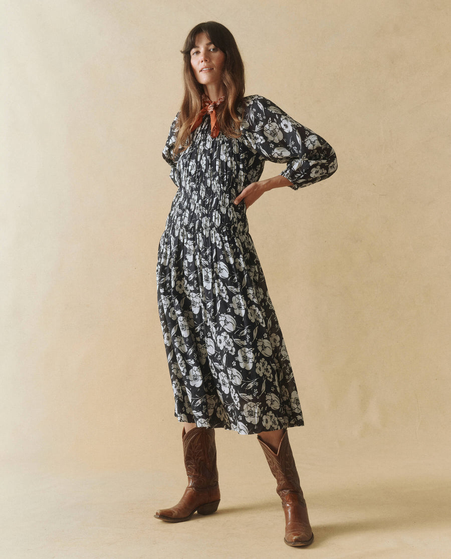 Dress The Cobbleston Cobblestone Dres Navy-Whisper-Floral