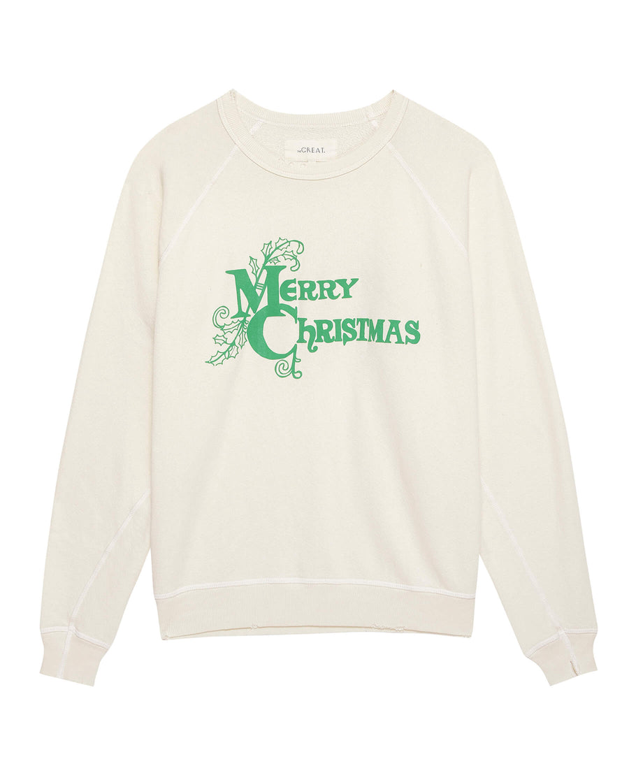 Sweatshirt T108085cf College Christma Washed-White