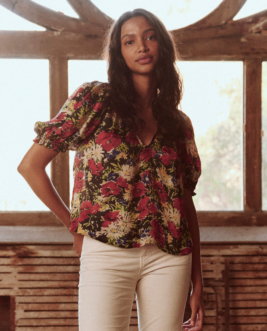 Blouse The Ponder To Ponder Top Hidden-Garden-Floral