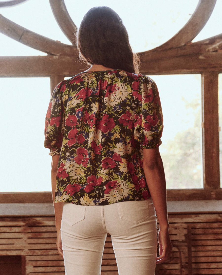 Blouse The Ponder To Ponder Top Hidden-Garden-Floral