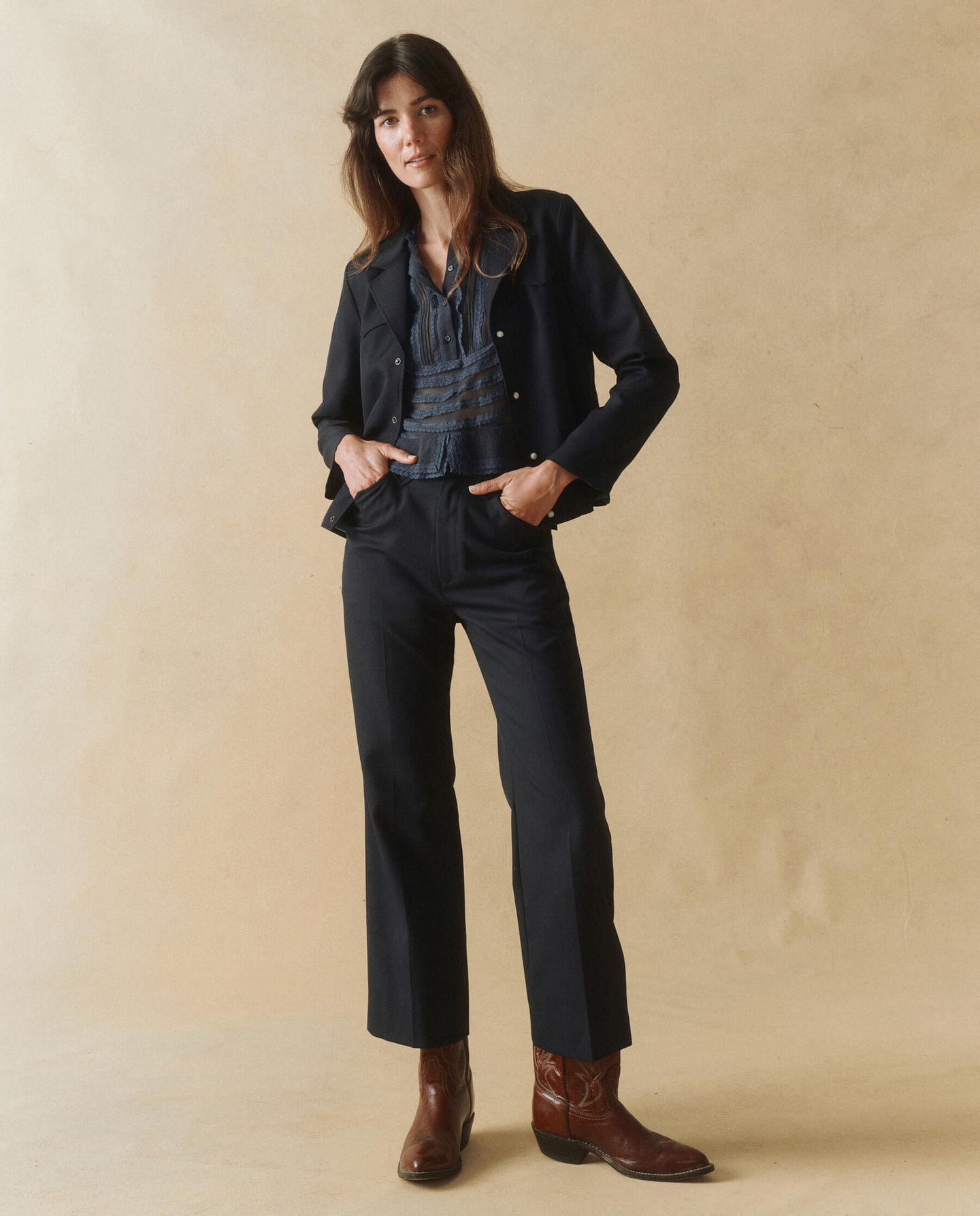 Pants The Western Tr Western Trouser Navy