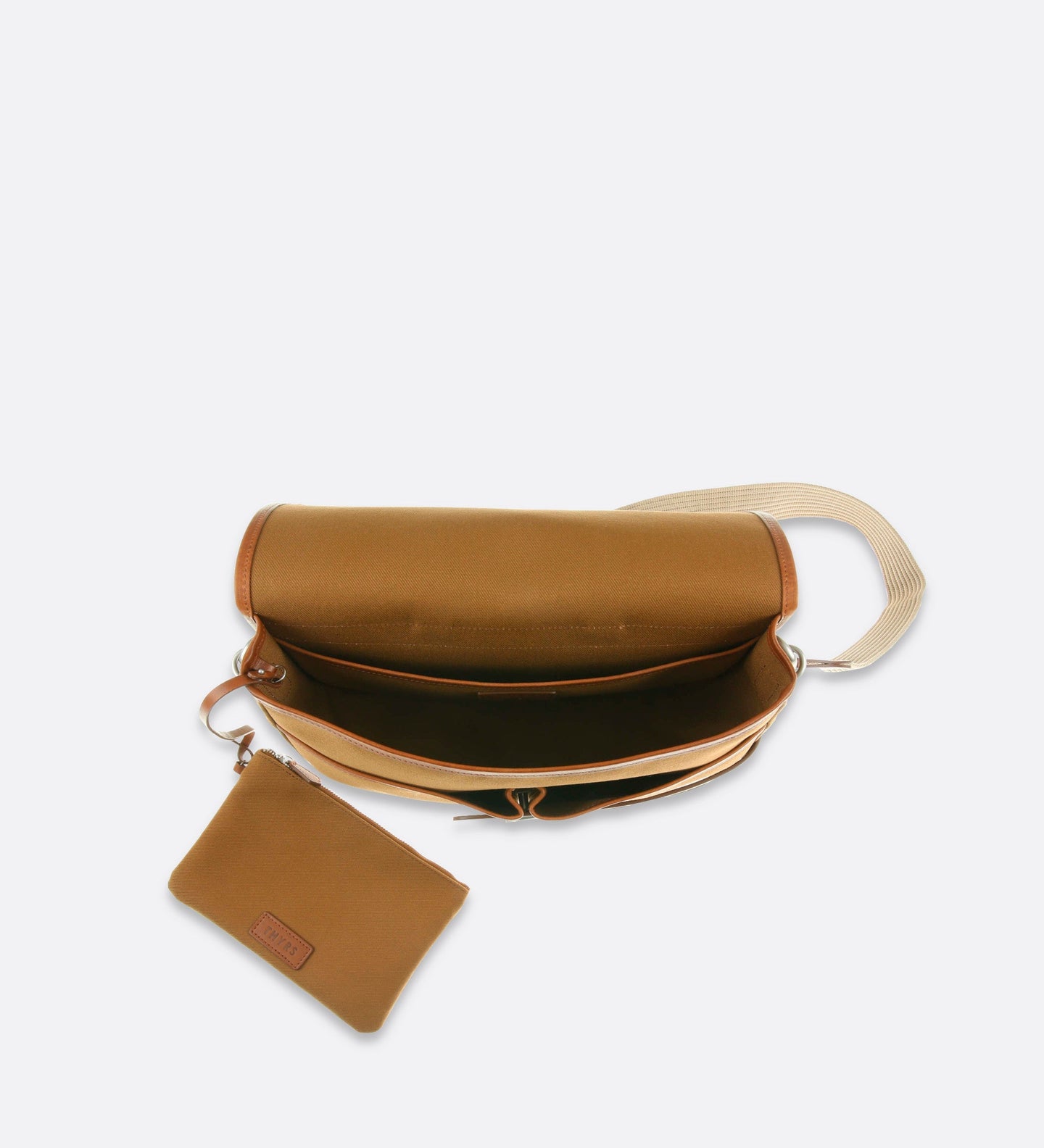 Crossbody Bag Double Twi Double Twill M Caramel-Tonique