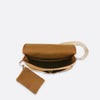 Crossbody Bag Double Twi Double Twill M Caramel-Tonique