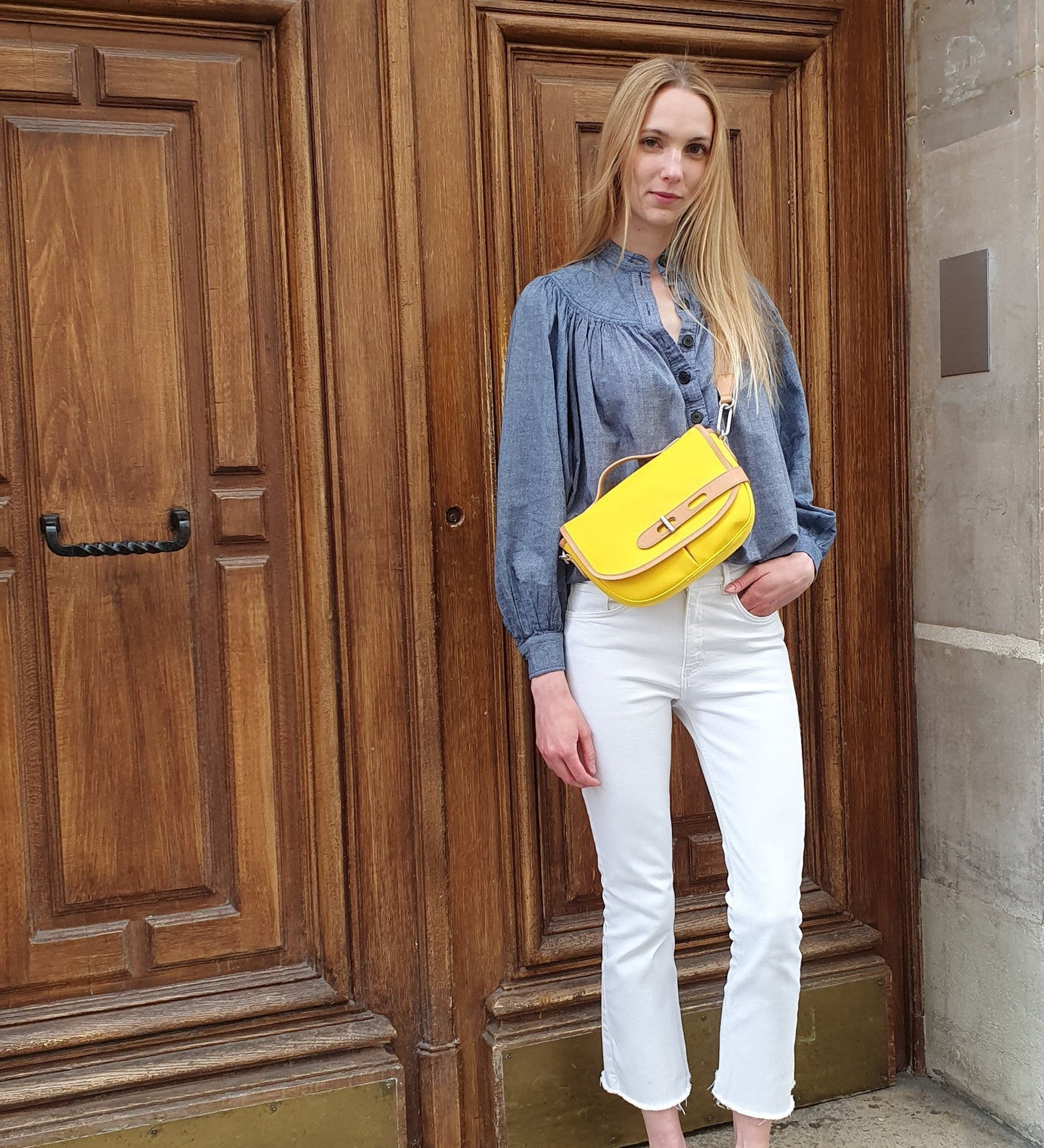 Bag Satchel S Double Twill Double Twill S Yellow