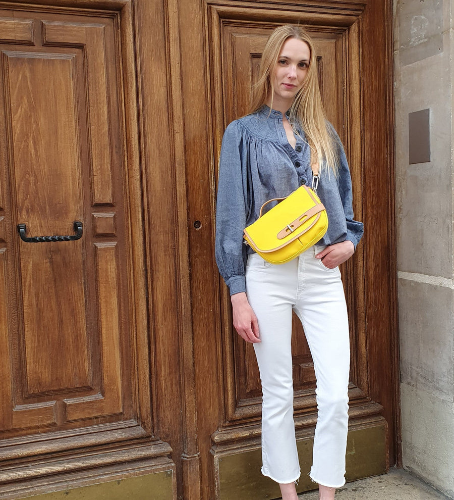 Bag Satchel S Double Twill Double Twill S Yellow