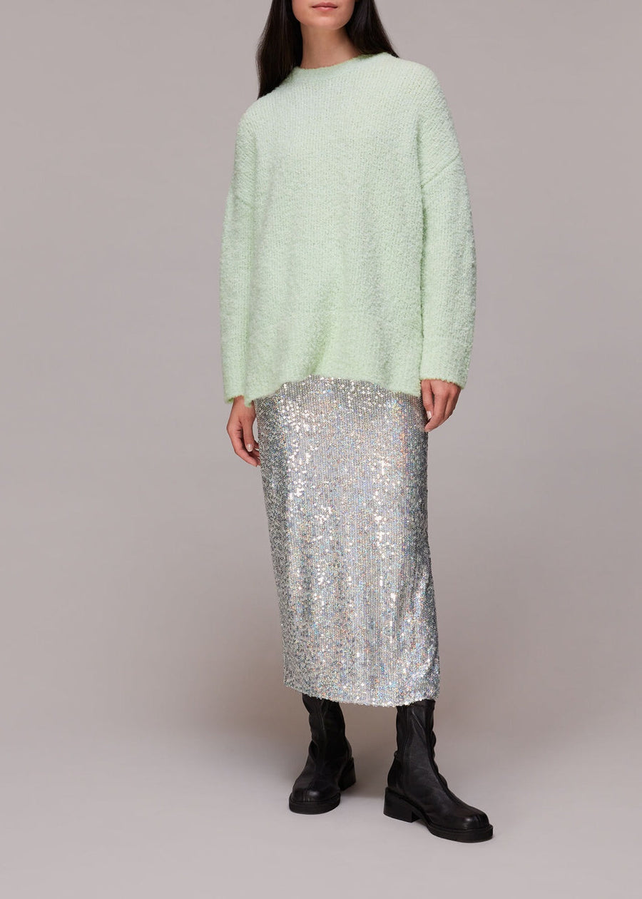 Relaxed Boucle Sweater 35593 Mint