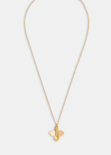 Leaf Pendant Necklace 37139 Gold