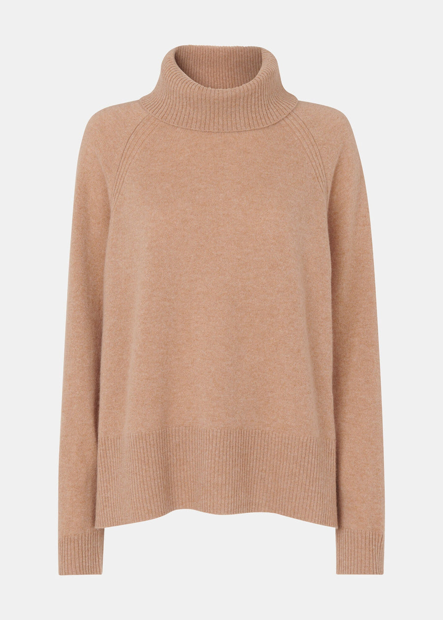 Cashmere Roll Neck 37227 Camel