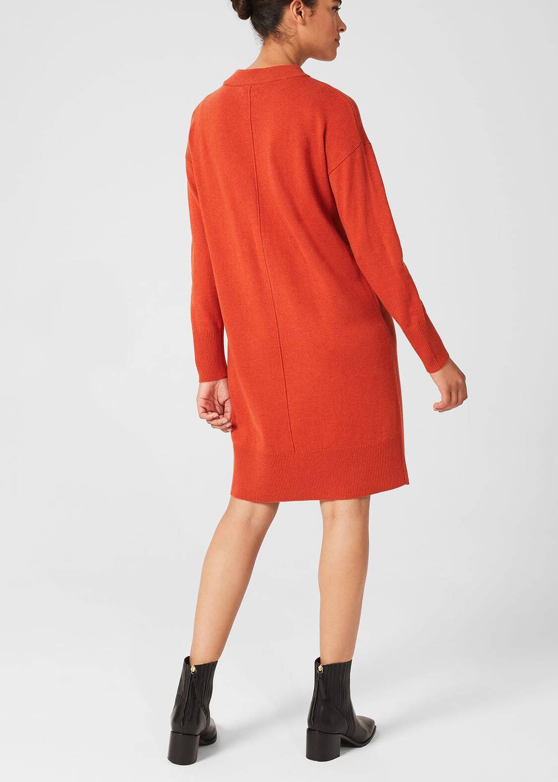 Talia Knitted Dress 0221/9867/9044l00 Burnt-Orange