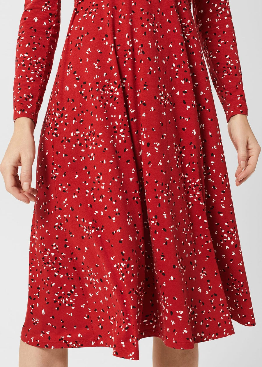Anoushka Jersey Dress 0222/5205/3669l00 Red-Multi