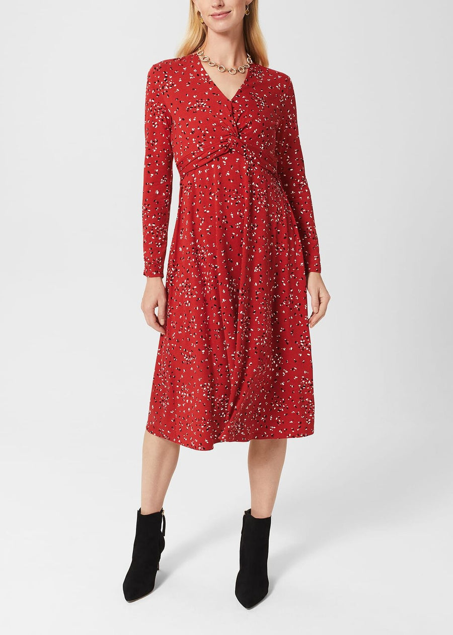Anoushka Jersey Dress 0222/5205/3669l00 Red-Multi