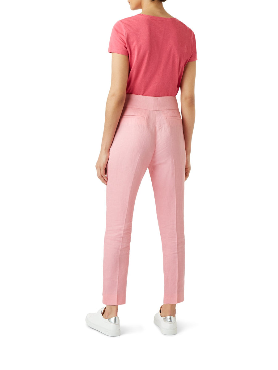 Linen Trent Trouser 0120/8991/9094l00 Pink