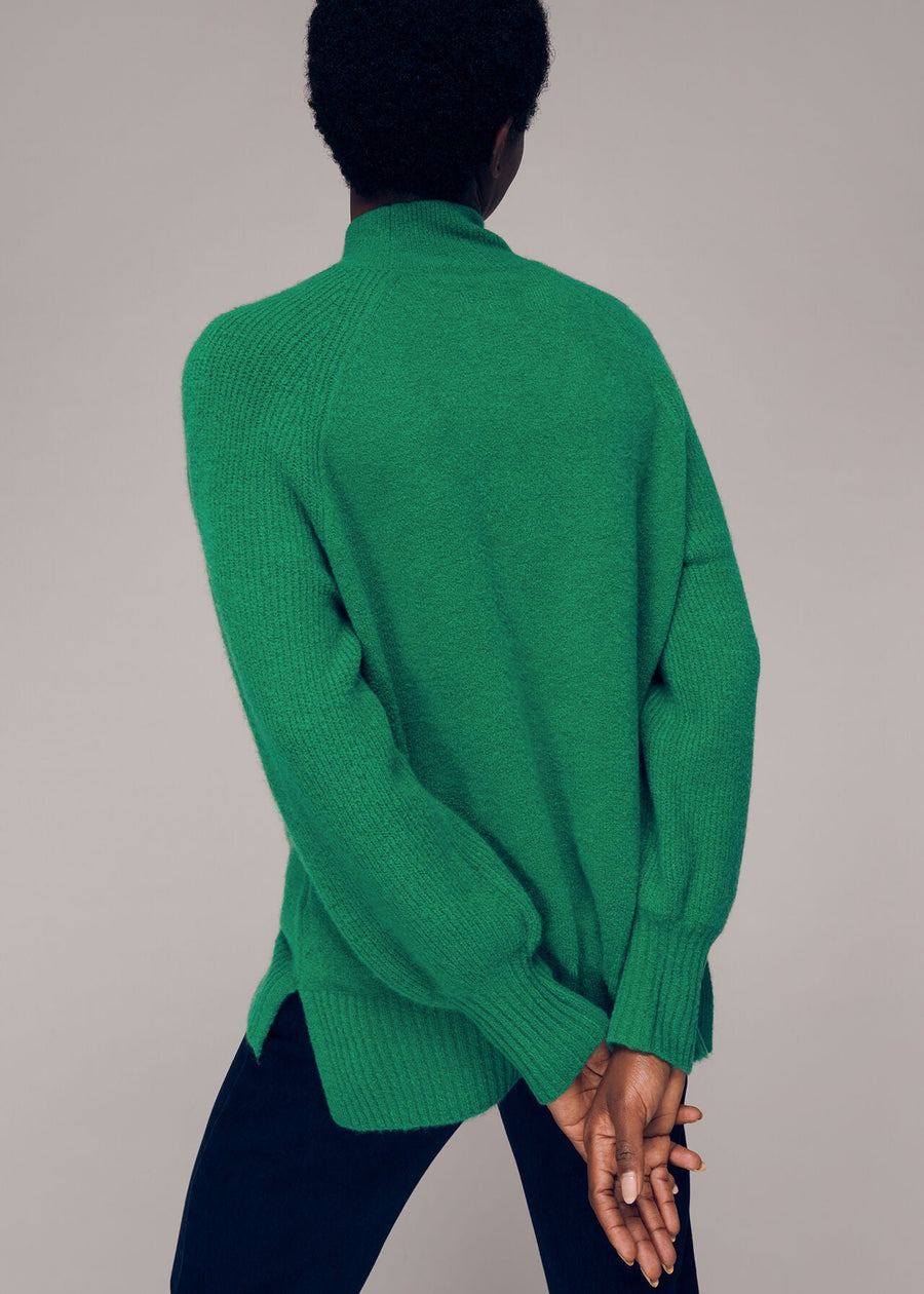 Full Sleeve Knitted Jumper 34316 Green
