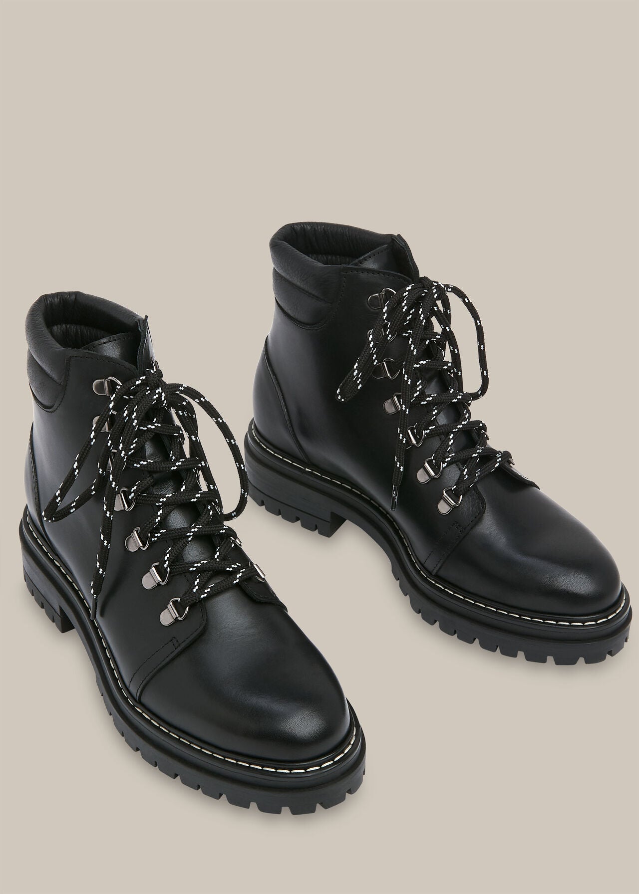 Amber Lace Up Boot 30516 Black