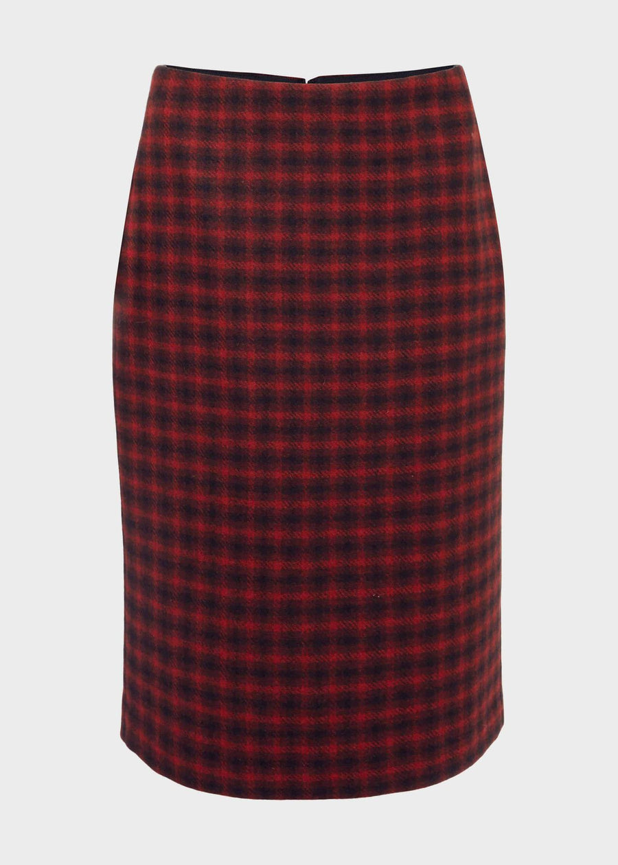 Daphne Wool Skirt 0121/7953/1049l00 Red-Black