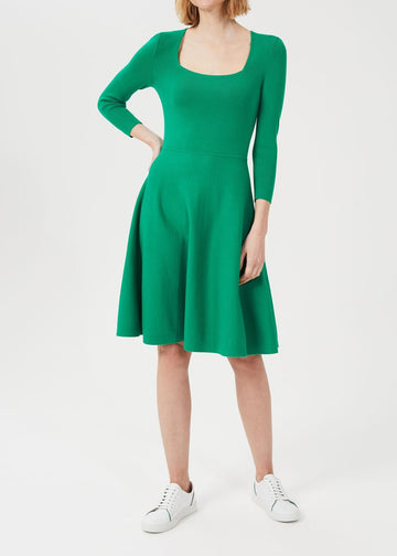 Cassie Knitted Dress 0121/9717/1185l00 Apple-Green