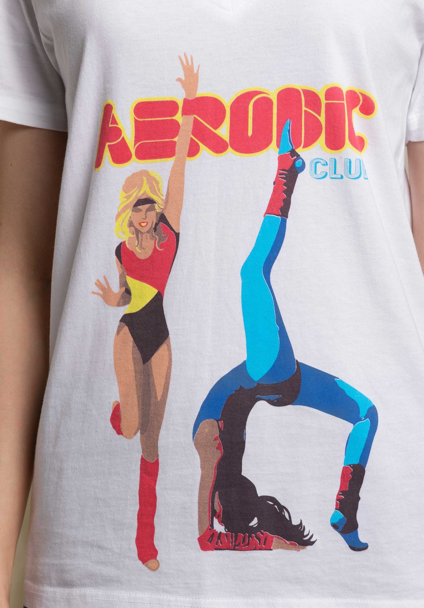 T-shirt Aerobi Aerobic T Blanc